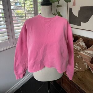 TNA Aritzia Crewneck Sweatshirt Hot Pink - Size M
